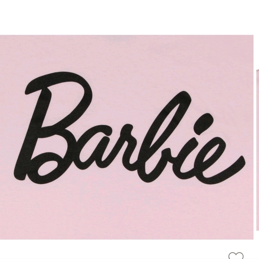 Small medium large- Mens Barbie Logo Short Sleeve Graphic T-Shirt - Pink
